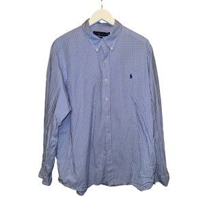 Polo Ralph Lauren Navy Checkered Button-Down Shirt